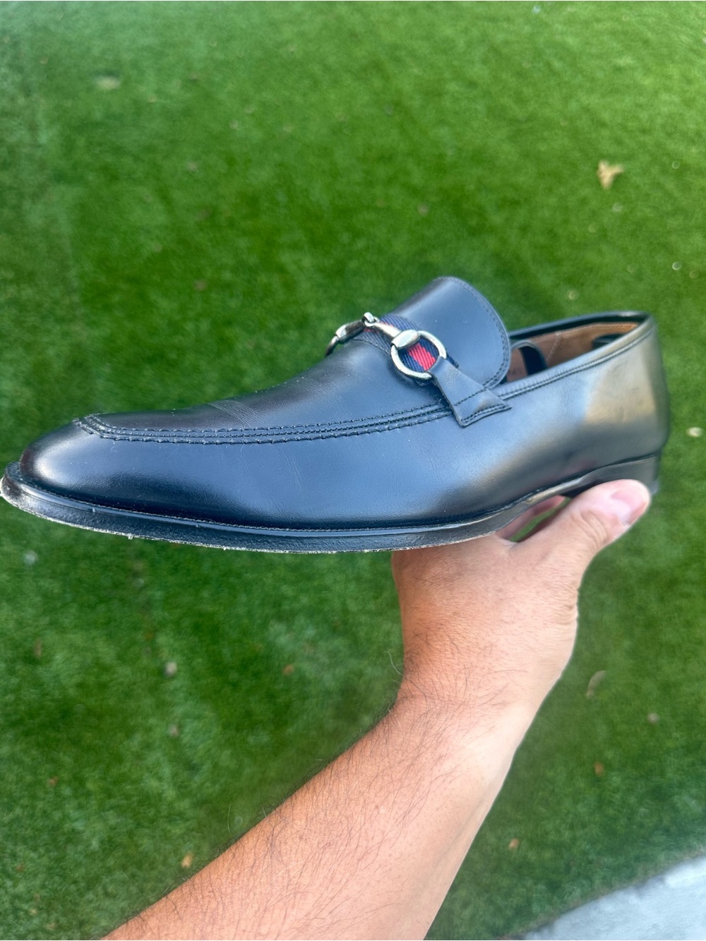 Mezlan Black Leather Men’s Slip-On Bit Loafers
